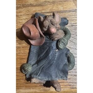 1992 Frumps "Jed" D&D Studios Signed Western Mouse Sleeping With Snake